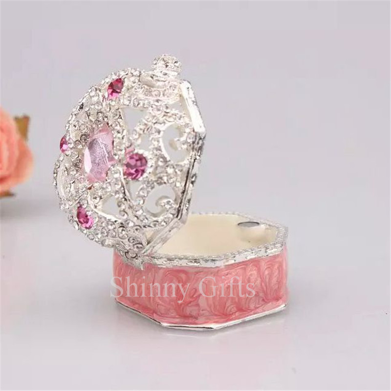 hollow diamond jewelry jewelry box alloy jewelry box ring box