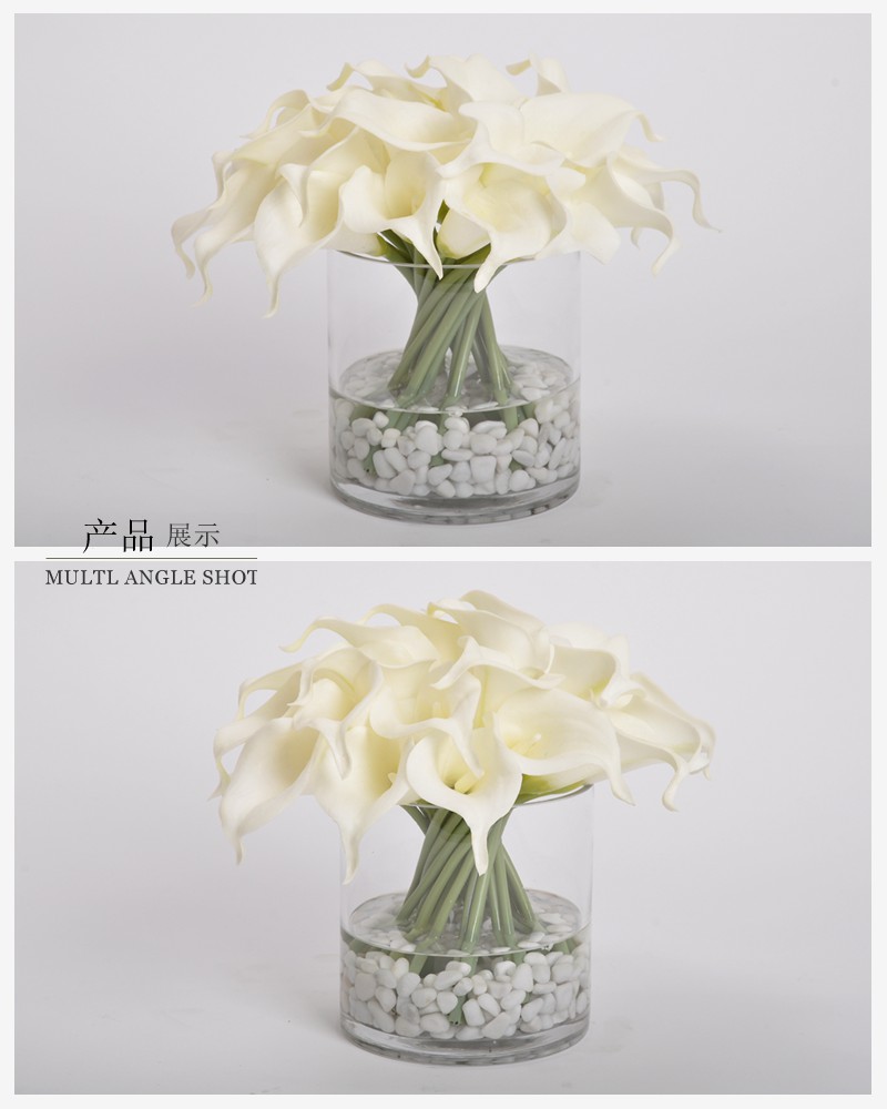 Tea table ornament flower 14x18cm creative home simulation flower suit decoration flower table YHY00642