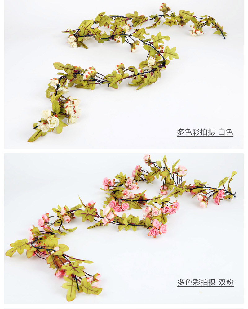 European style high simulation rose rattan imitation flower wall ornament European flower art NF06522