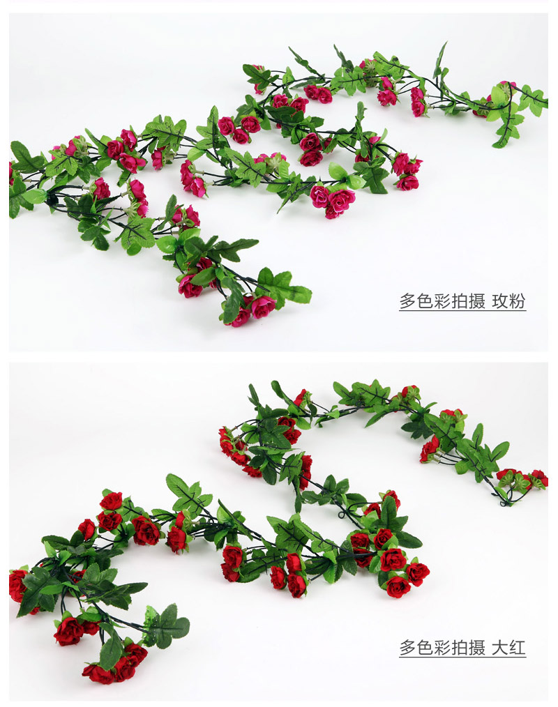 72 flower cane rose high simulation spring rose Tojo Tokinuka post terrace decorative plastic flowers flowers flowers NF0654 pipeline3