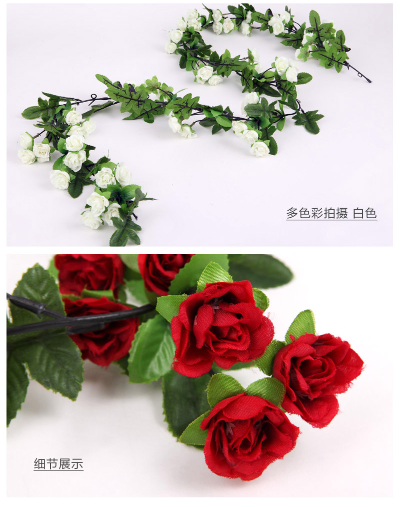 72 flower cane rose high simulation spring rose Tojo Tokinuka post terrace decorative plastic flowers flowers flowers NF0654 pipeline4