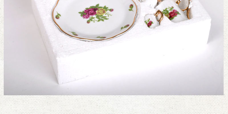 Jane rose grape sleeve / mini tea set Home Furnishing exquisite creative model decoration 58395