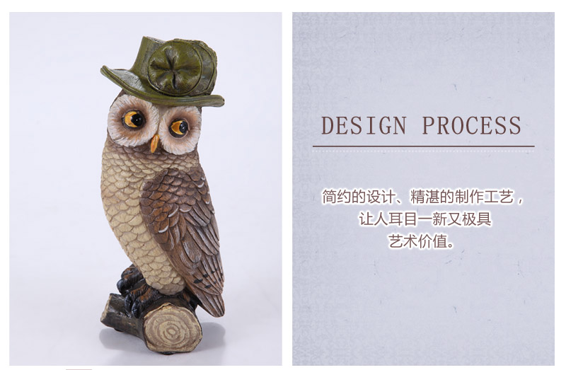 European pastoral French American country hat owl Home Furnishing soft outfit DECOR GIFT 7013601 window decorations3