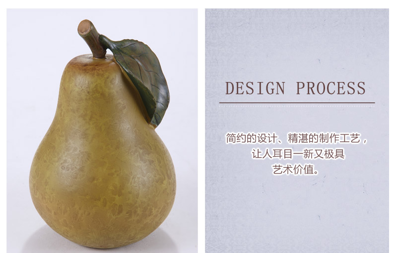 Apple resin small ornaments Home Furnishing jewelry ornaments ornaments jewelry wedding room partition Home Furnishing birthday gift apple pear decoration 7011301 -023