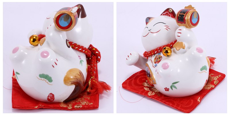 Home Furnishing decorations are Lucky Cat style living room model of FY35312 13 ceramic ornaments3