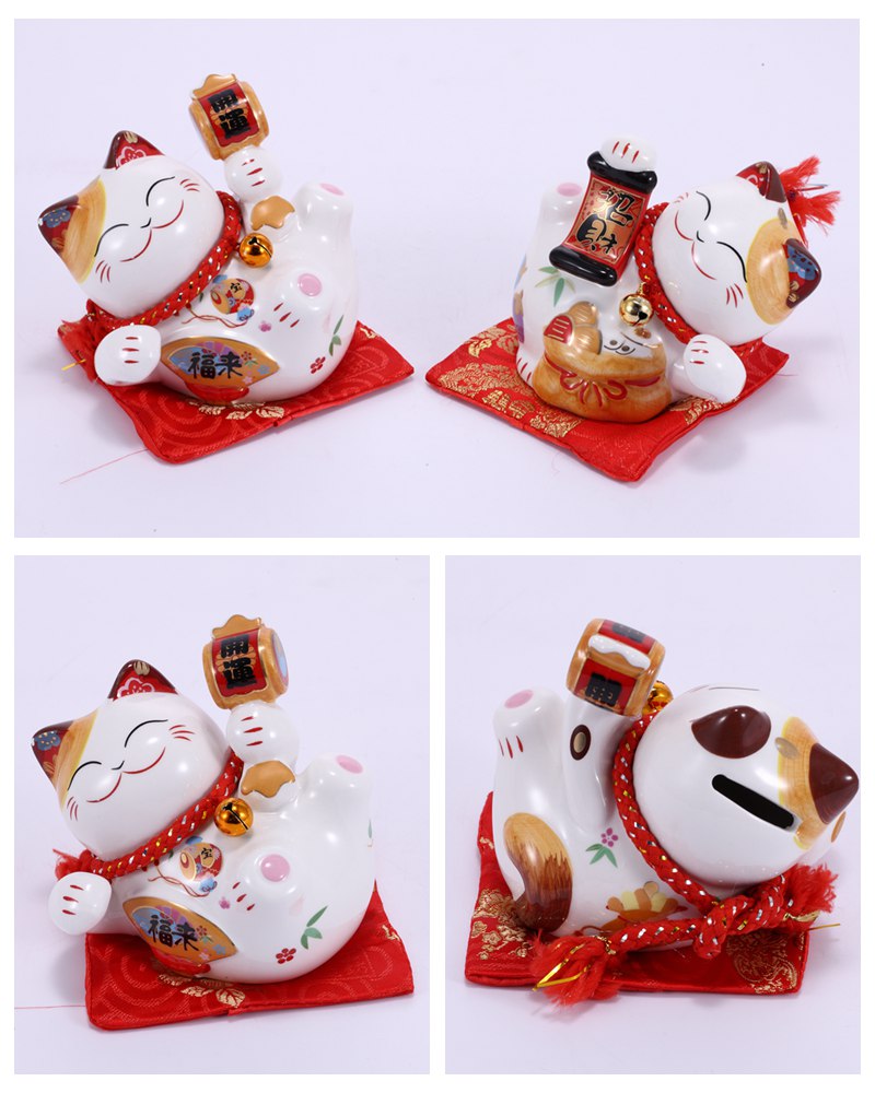 Home Furnishing decorations are Lucky Cat style living room model of FY35312 13 ceramic ornaments2