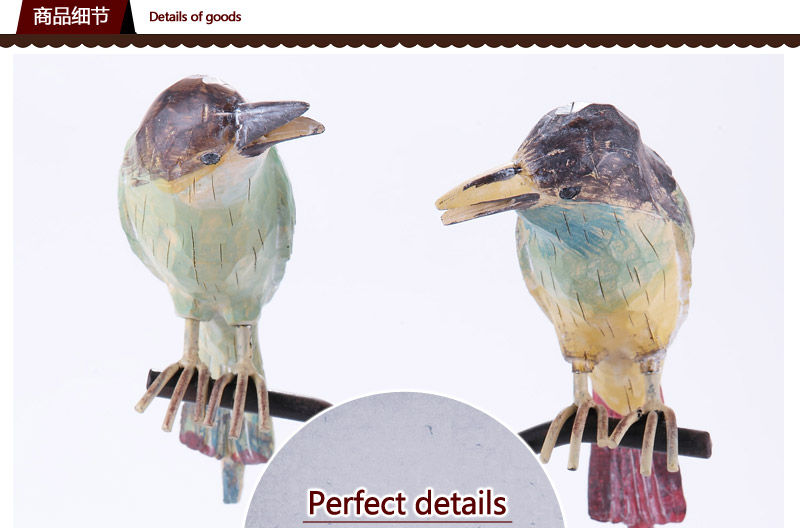 The retro design of resin with rod bird decorative gift 1120436-G30 living room decoration4