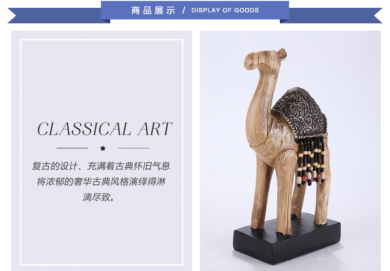 Other ornaments camel standing resin ornaments Home Furnishing decor 1110456-G412