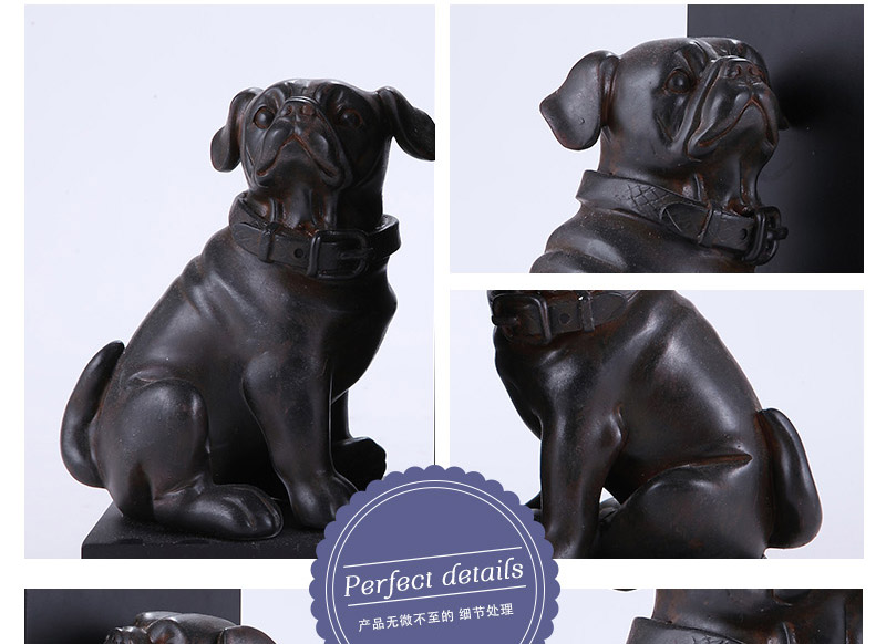 Animal modeling creative decoration decoration Home Furnishing resin dog model 1120427-G324