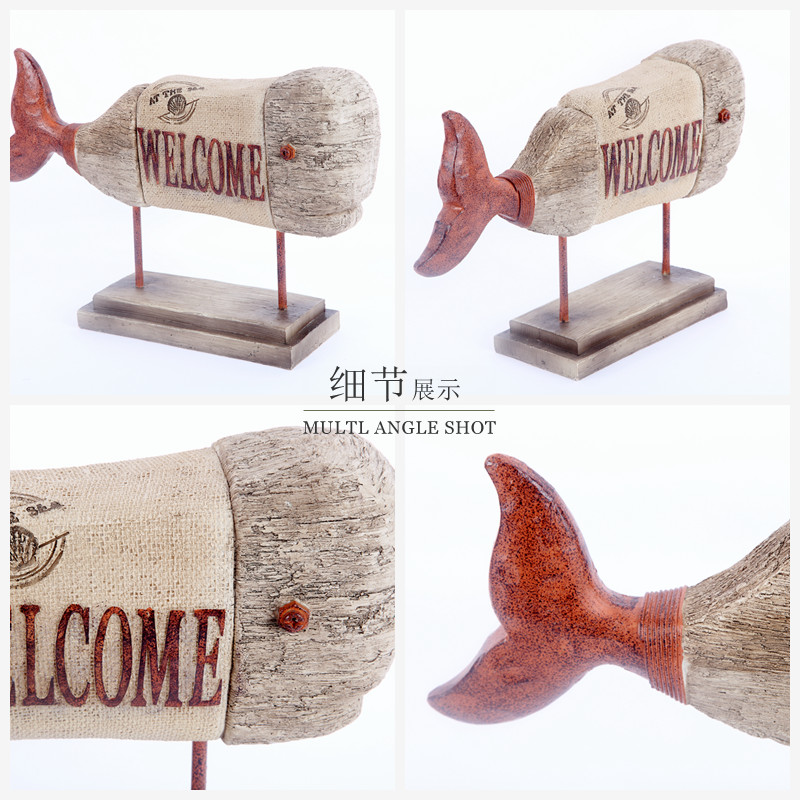 American country house decoration decoration Home Furnishing resin decoration crafts antique decoration Feng Shui fish 92954/929583