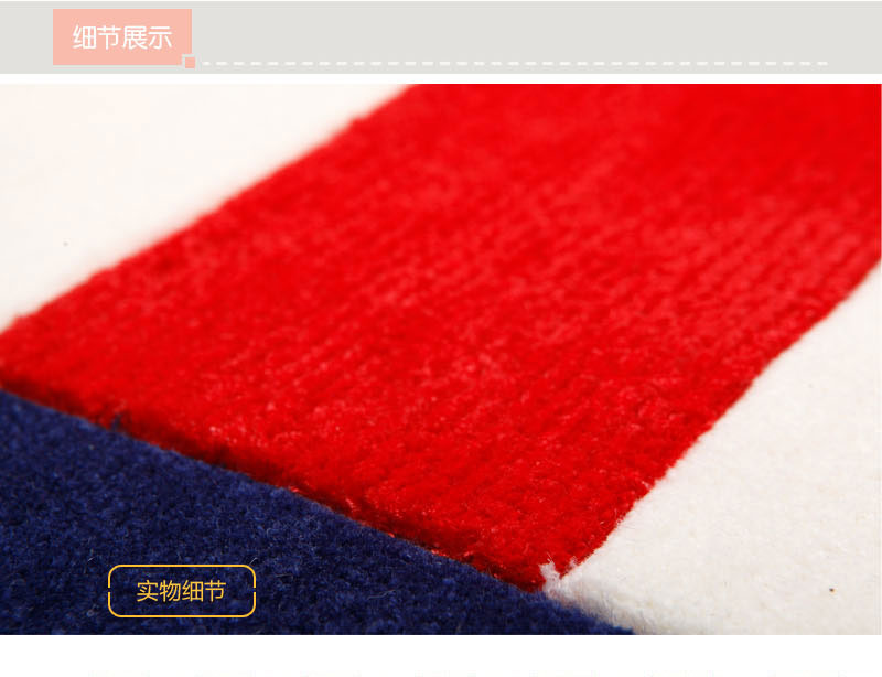 New high-end luxury living room carpet stripe cloth hand acrylic carpet mats Kang blanket SP-214