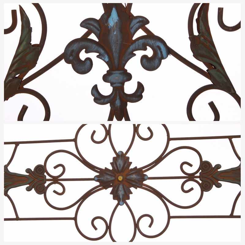 European style creative iron, old wall wooden frame ornament wall ornaments A365544