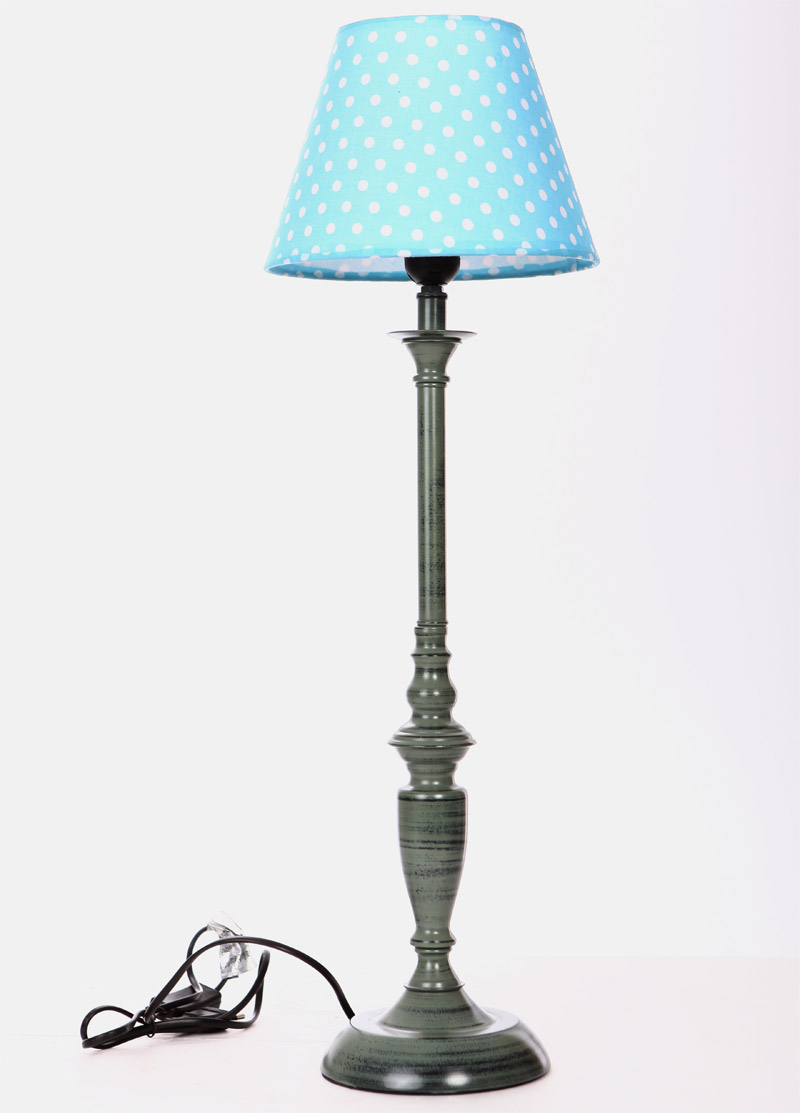 American country Retro Blue Dot iron lamp art lamp bedroom bedside lamp Home Furnishing creative fashion Home Furnishing lamp S389122
