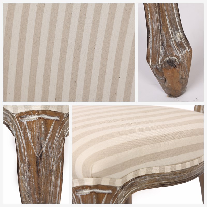 Do the old classic European antique chair chair cloth + beech +PU Fringe Club villa living room chair Home Furnishing hotel features furniture ZH5213