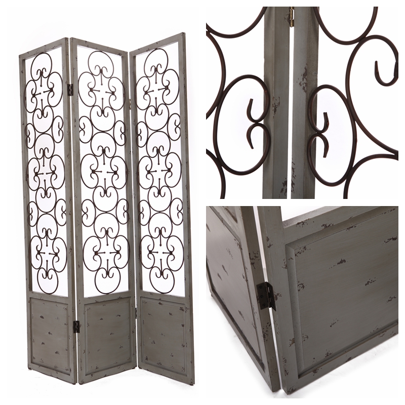 European iron screen off the living room door closed fashion creative Xuan hollow carved window simple iron screen A329132