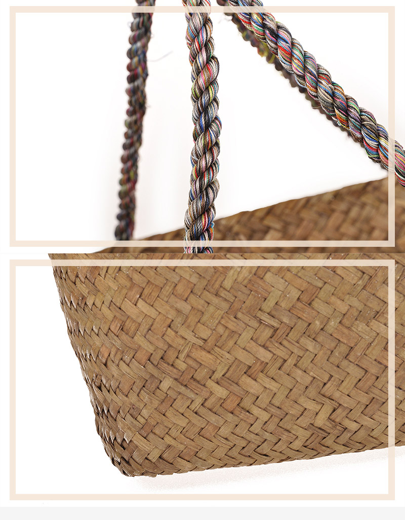 Straw basket storage basket 0005 modern minimalist3