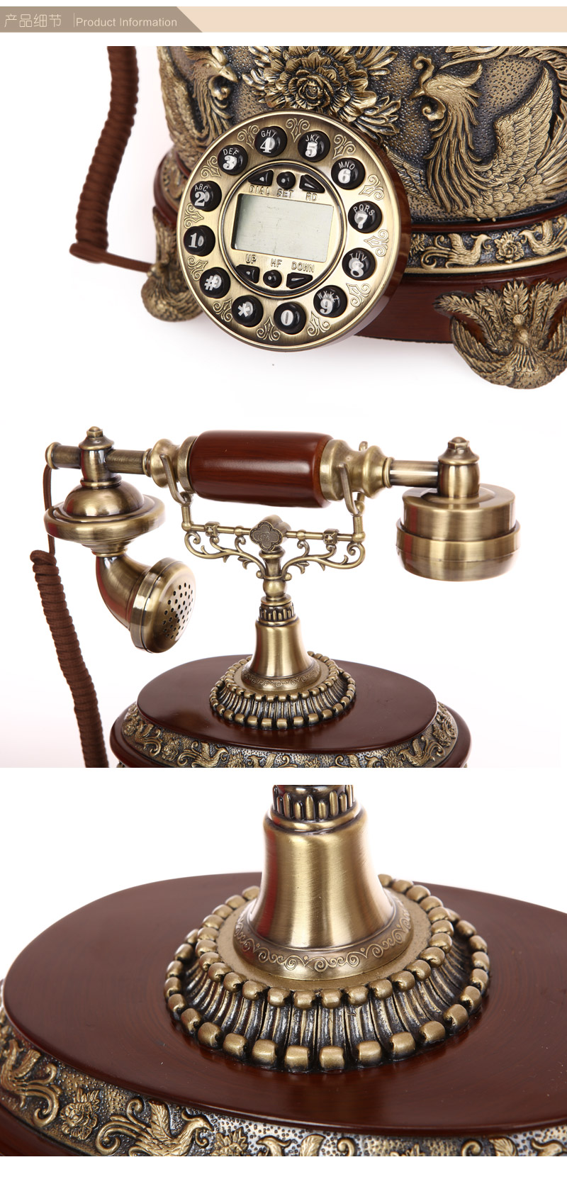 Fashion creative European retro telephone 8653C3