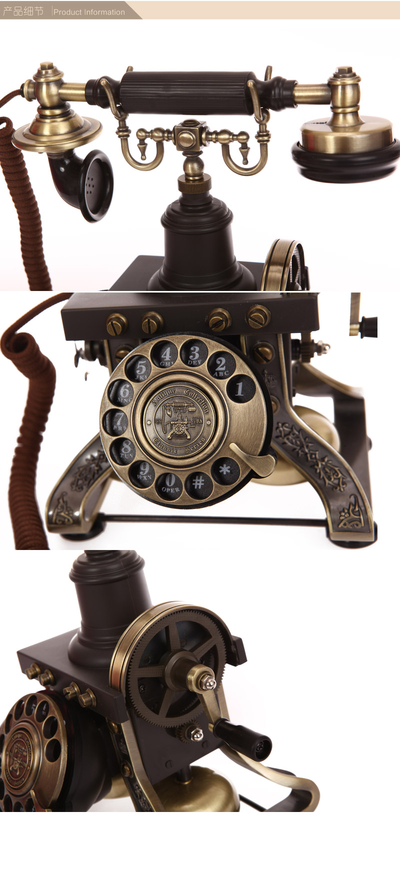 Fashion creative European retro telephone 1892B3