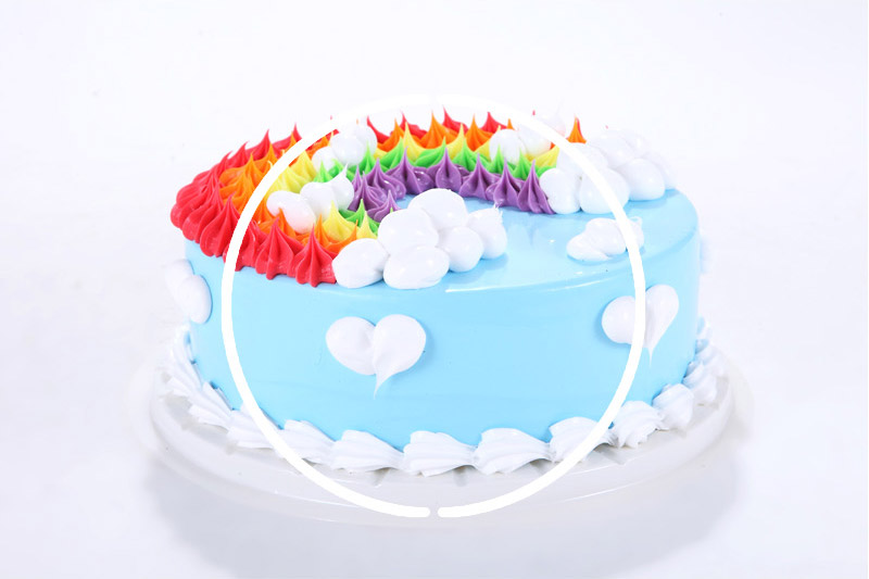 Simulation of wholesale emulation of food home decoration, simulation and Simulation of rainbow cake Apple-02-043