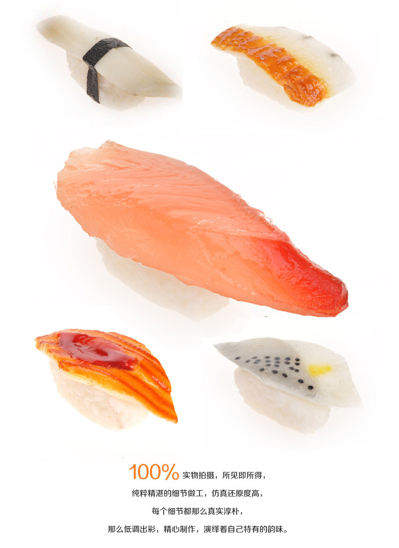 Wholesale seafood meat sushi ornaments Apple-371 salmon creative4