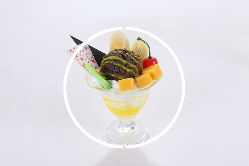 Chocolate ice cream simulation dessert wholesale simulation sweet fruit Apple-02-103