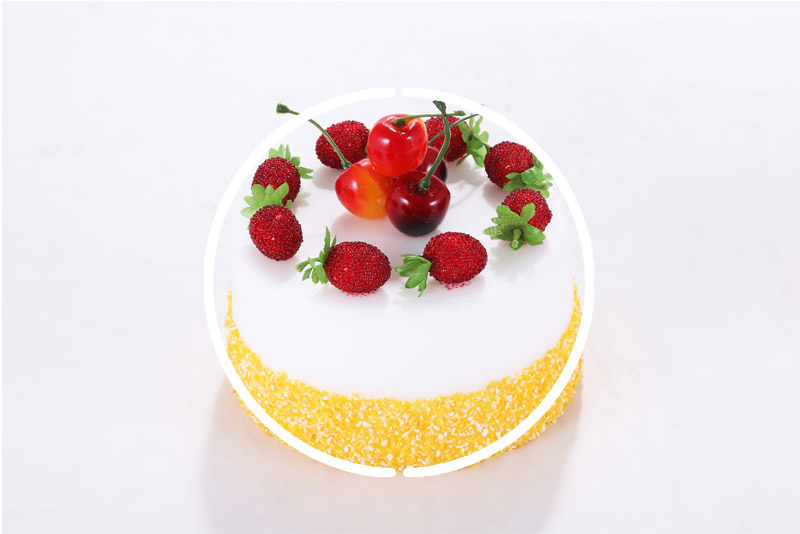 Simulation of strawberry cake simulation small cake dessert creative cake modeling Apple-02-073