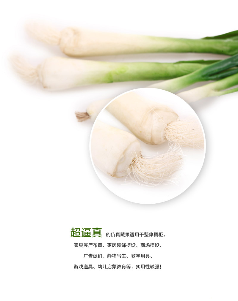 Simulation of food simulation green onion and garlic wholesale simulation vegetables Apple-46, 472