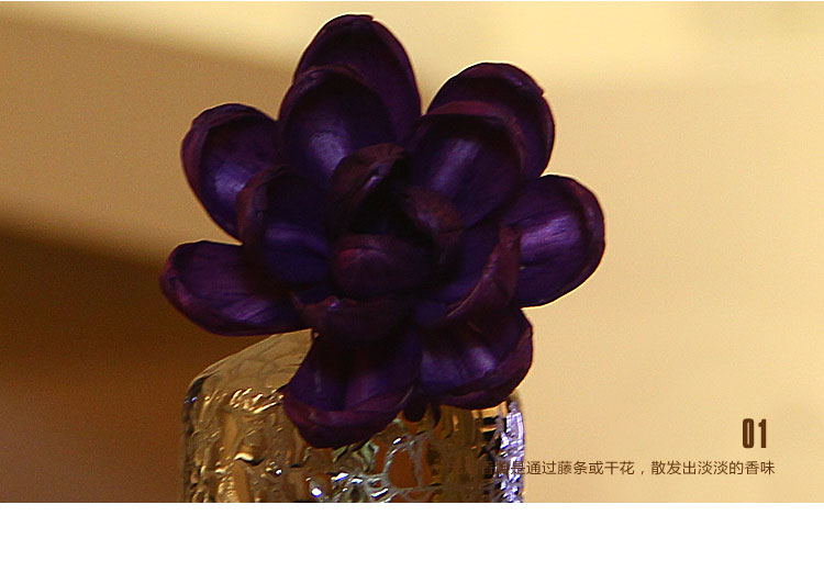 YILANSAM Yi orchid fashion [series] creative gifts of silver and gold plated color flowers no fire aromatherapy B0034