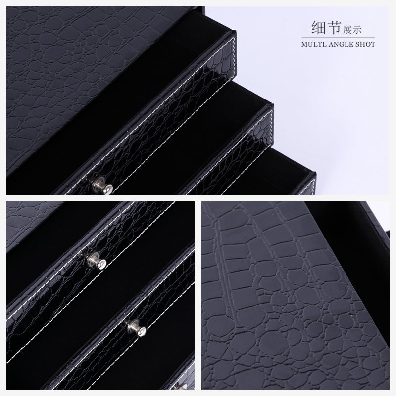 Desktop file cabinet three layer drawer type A4 file receipt data box business office supplies three layer receiving cabinet PY-WJG0234