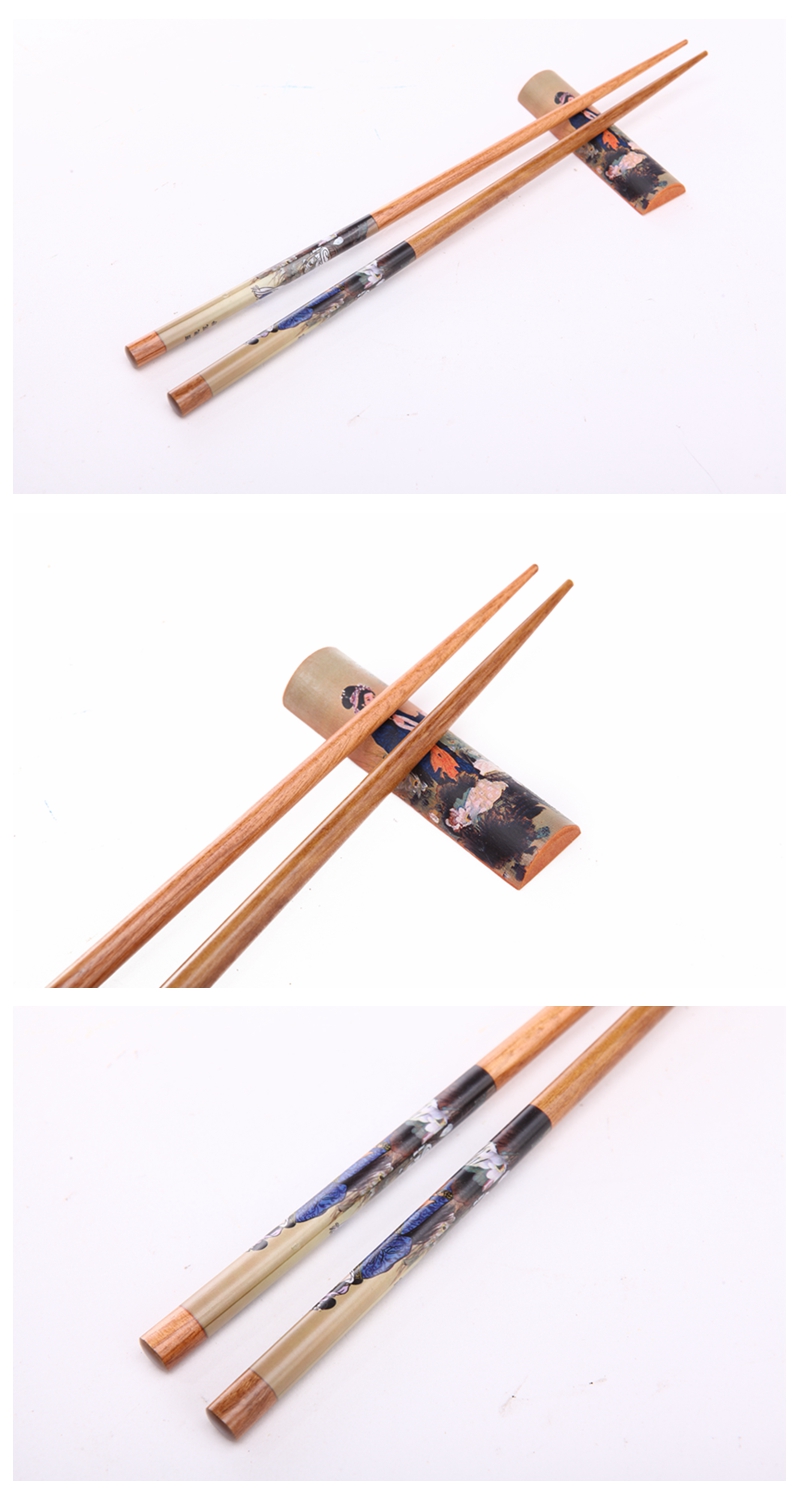 High grade gift chopsticks printing 6 double flip Y6-0045