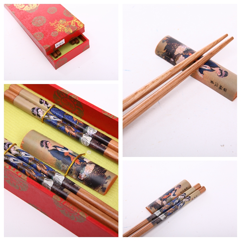 High grade gift chopsticks printing 2 double flip Y2-0103