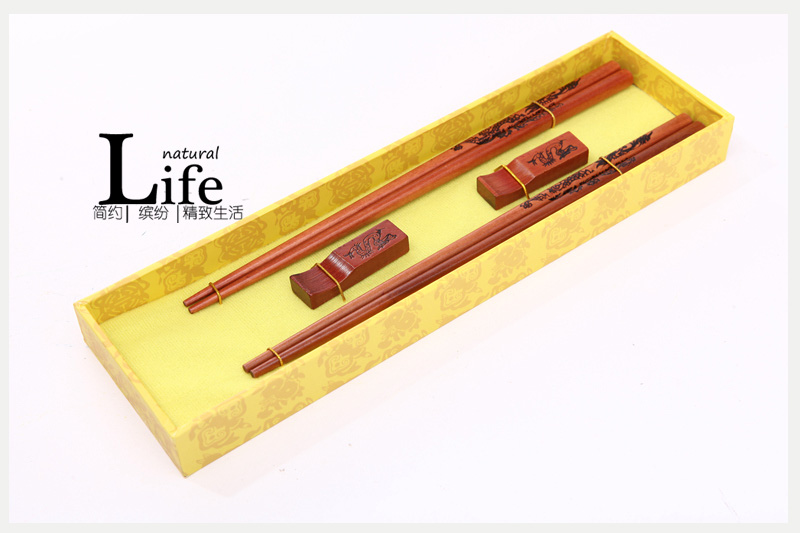 Top gift Dragon carving wood carving pattern of household chopsticks chopsticks box with D2-0031