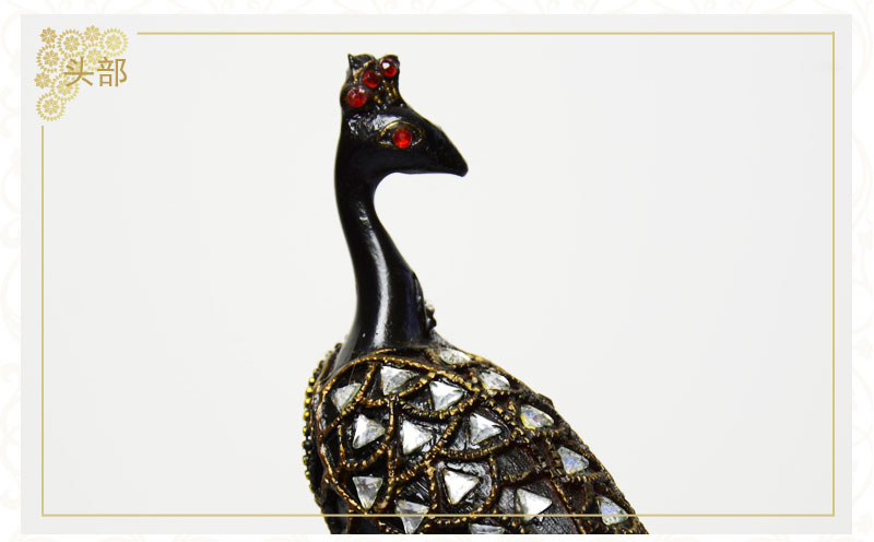 Southeast Asian style creative peacock jewelry box crafts features Home Furnishing handicrafts NYJ050500 overseas3