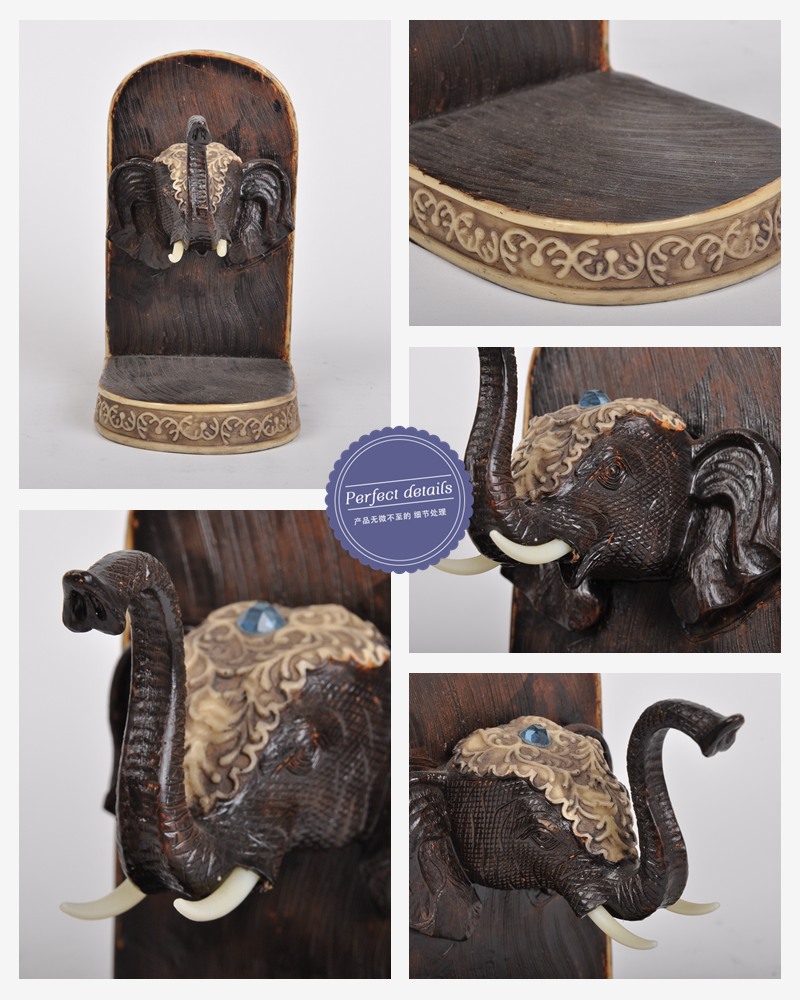 Southeast Asian style elephant head back to the utility resin handicraft decoration crafts features Home Furnishing overseas living room bedroom decor decoration NYL0151003