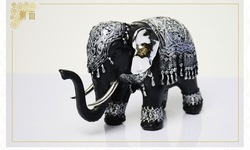 Southeast Asian style creative ear foaming paint elephant resin decoration crafts features overseas Home Furnishing handicraft decoration NY8101600B5