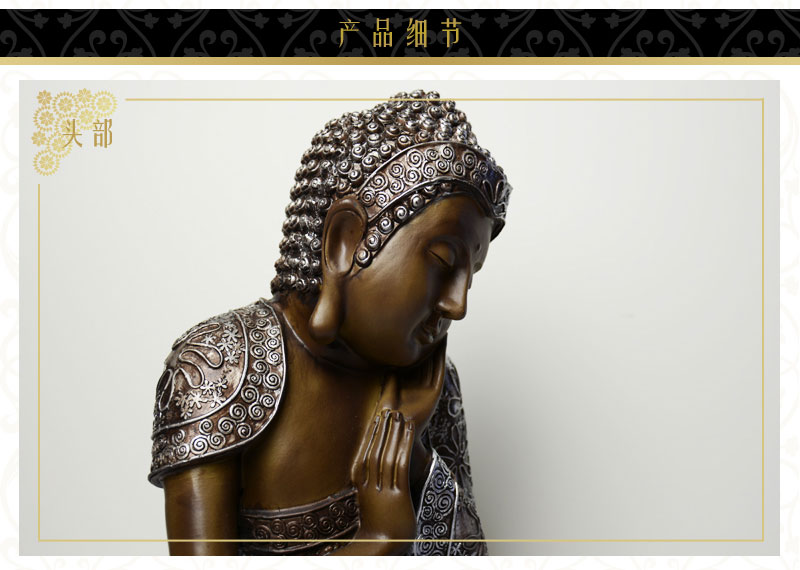 Southeast Asian style resin handicraft decoration Shakya Muni Buddha Buddha Buddha Thailand decorations NY13169043