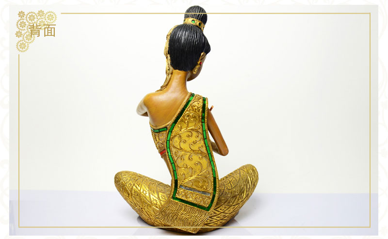 Southeast Asian style creative Piper sitting Buddha overseas resin decoration crafts features Home Furnishing living room bedroom decor decoration NYJ076700A3