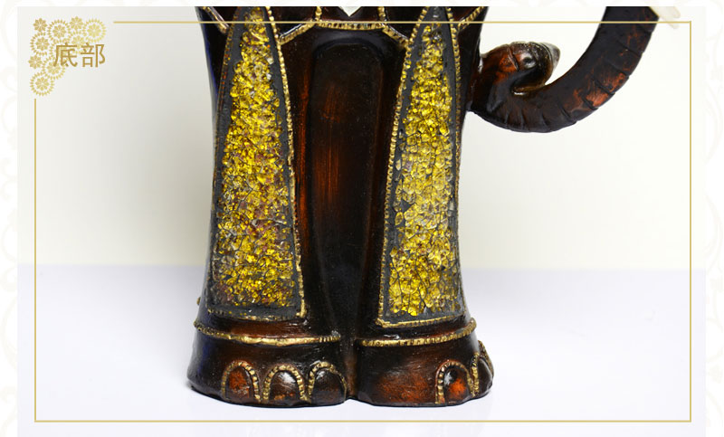 Southeast Asian style elephant candle resin decoration crafts features Home Furnishing overseas living room bedroom decor decoration NYN008100A/B5