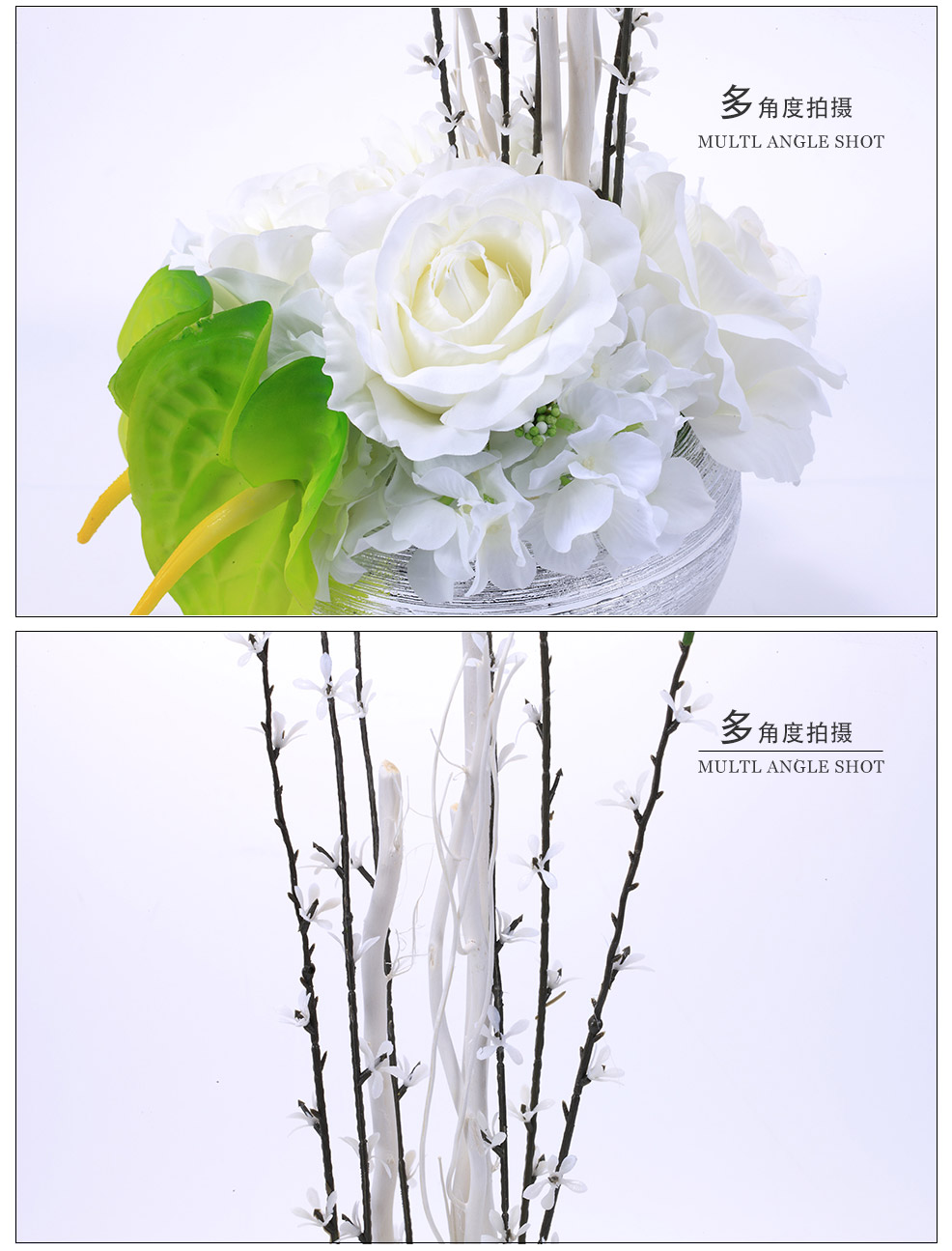 The mixed type small basin rose Hydrangea Flower simulation XLHY-0073