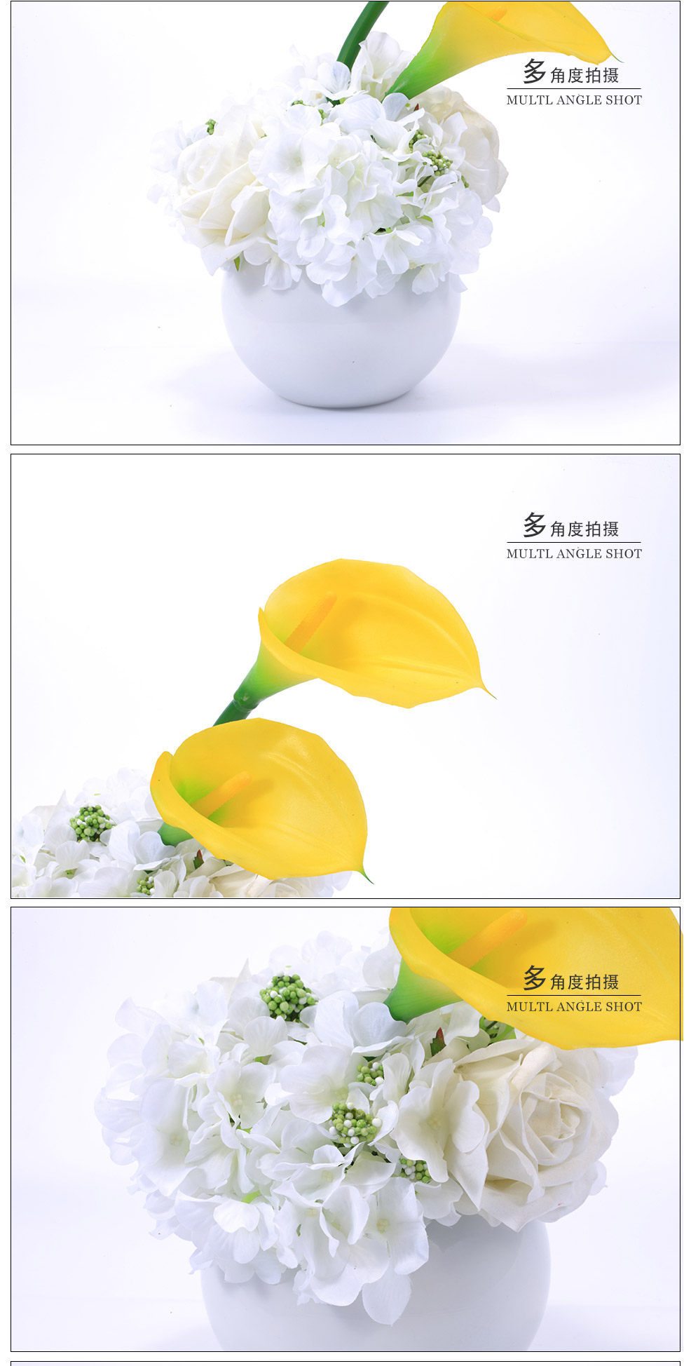 Small pot simulation flower XL-0182