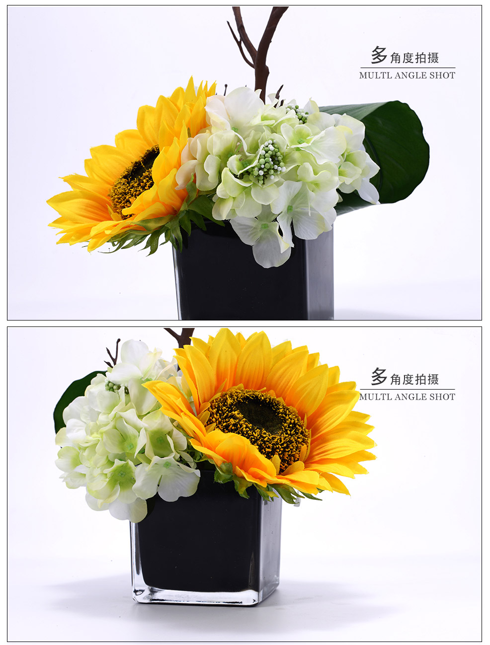 Mediterranean sunflower flower design simulation flower simulation plant home decoration XL-1010-0153