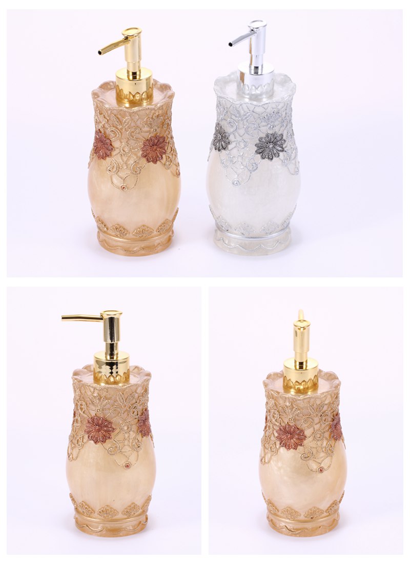 Lace resin emulsion bottle lotion bottle nozzle European hotel shower shampoo decorations YYJ-RYP-019/0202