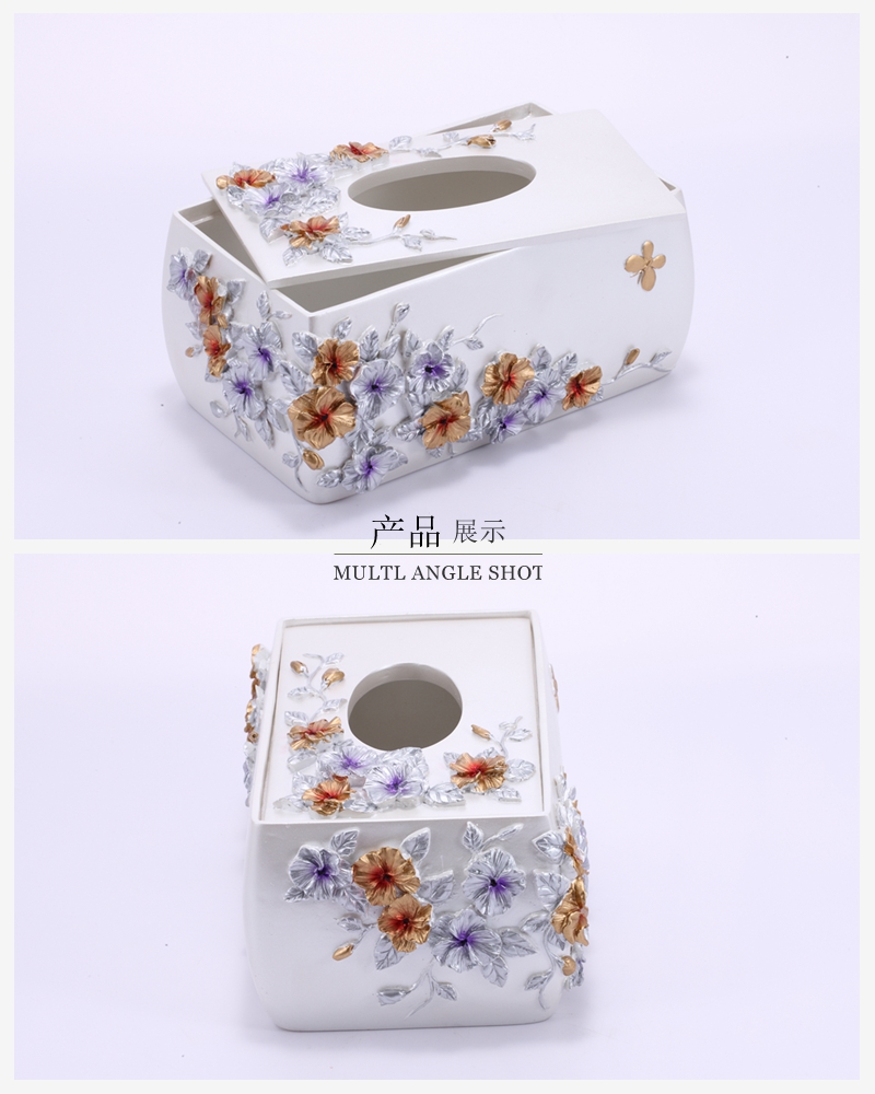 European new wedding gift high grade resin bath kit for romantic manor paper box YYJ-ZJH-0063
