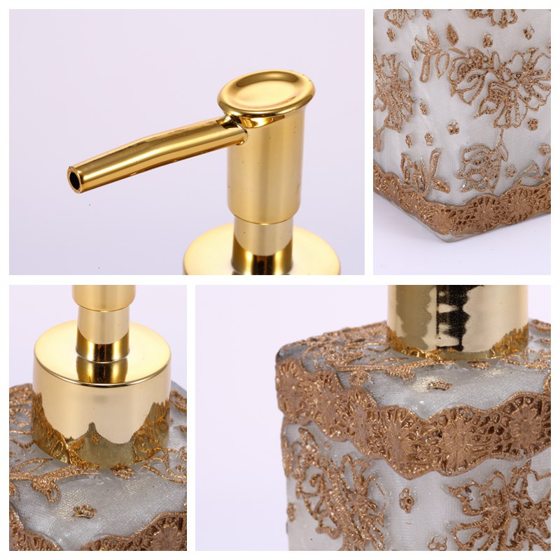 Simple resin bathroom suite bathroom set wedding wash sieve cup Creative Suite (excluding tray) YYJ-WY8-0033