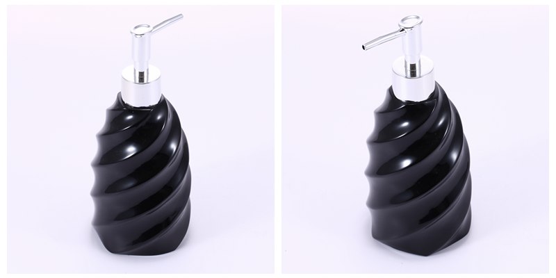 Resin emulsion bottle simple spiral lotion bottle nozzle Hotel shower gel shampoo decorations YYJ-RYP-034-0373