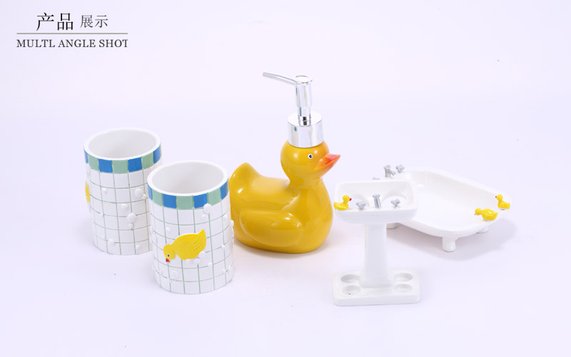 Five pieces of resin bath set creative brief new wedding gift wash bath suit toothbrush frame YYJ-WY5-0032
