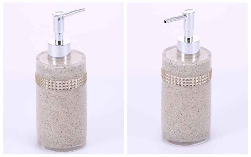 Resin emulsion bottle diamond stick hotel bathroom toiletries hand sanitizer bottle YYJ-RYP-005-0073