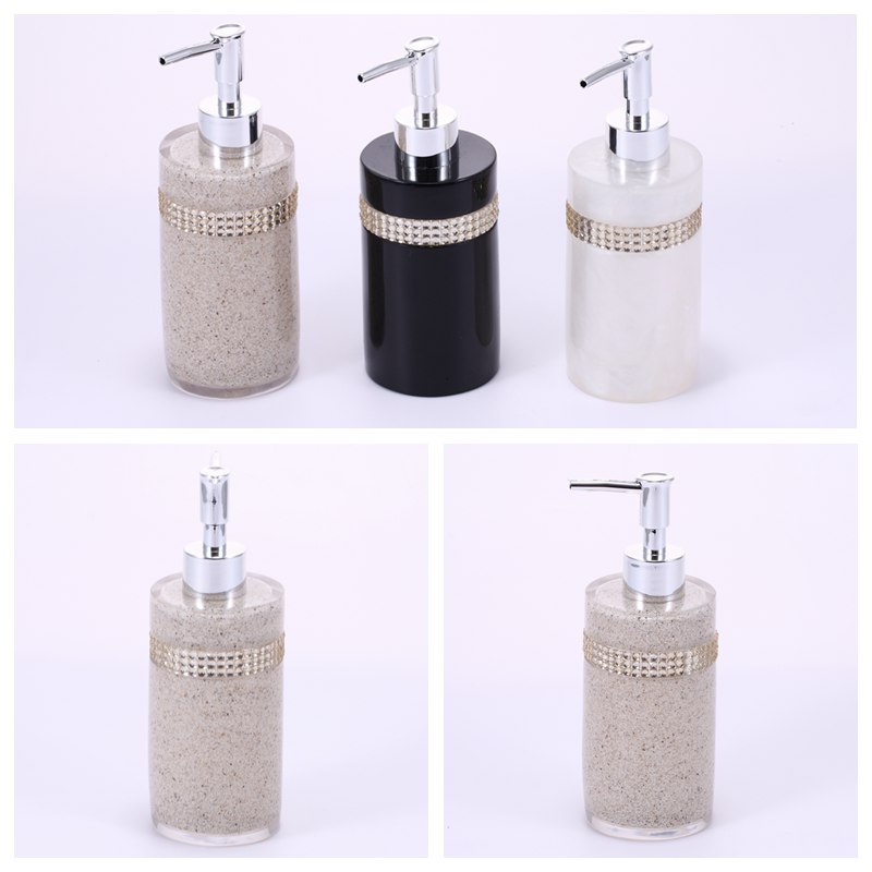 Resin emulsion bottle diamond stick hotel bathroom toiletries hand sanitizer bottle YYJ-RYP-005-0072