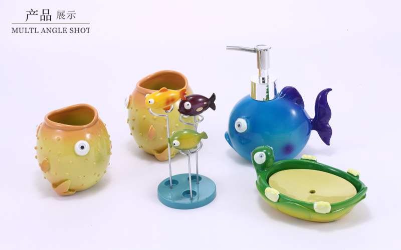 Simple creative resin bath five piece gargle suite YYJ-WY5-0122