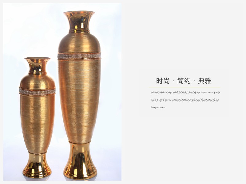 Family decoration decoration decoration crafts creative line with diamond scraping vase (not including the NHTC1063-1-G 2-G 1-S 2-S Mujia fee)2